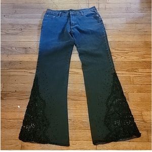 A Z I NWT Lace Jeans